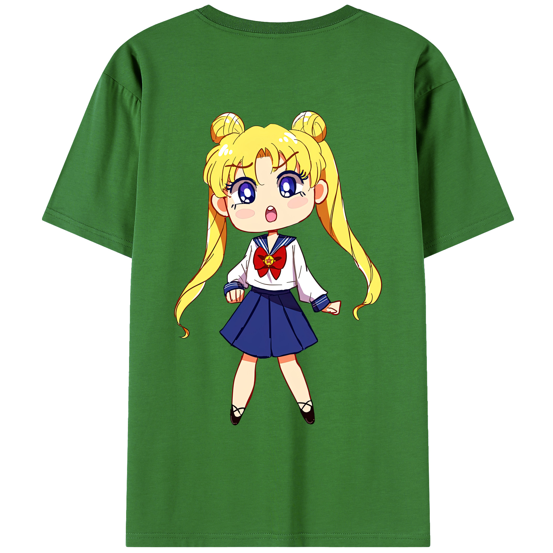 （画像用） 美少女戦士セーラームーン 愛野 美奈子 あいの みなこ Sailor Moon Aino Minako レディース半袖Tシャツ(バックプリント)